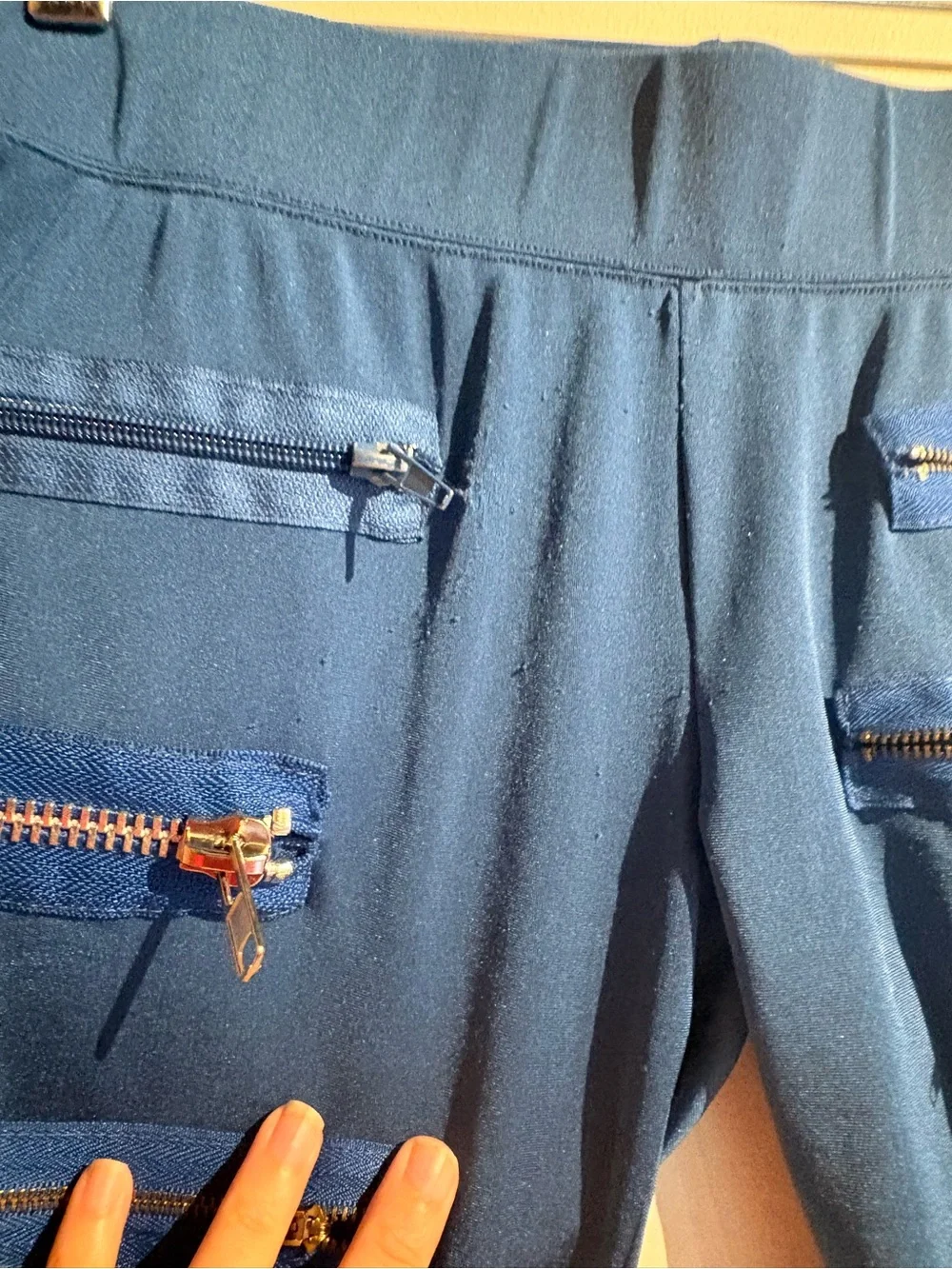 Punk style zipper pants
